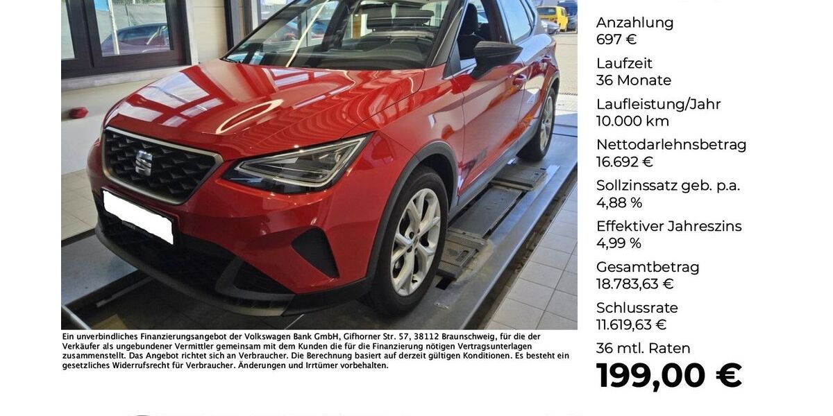 Seat Arona 23.326 km 17.389 &euro; Georgsmarienhütte (Osnabrück) 49124