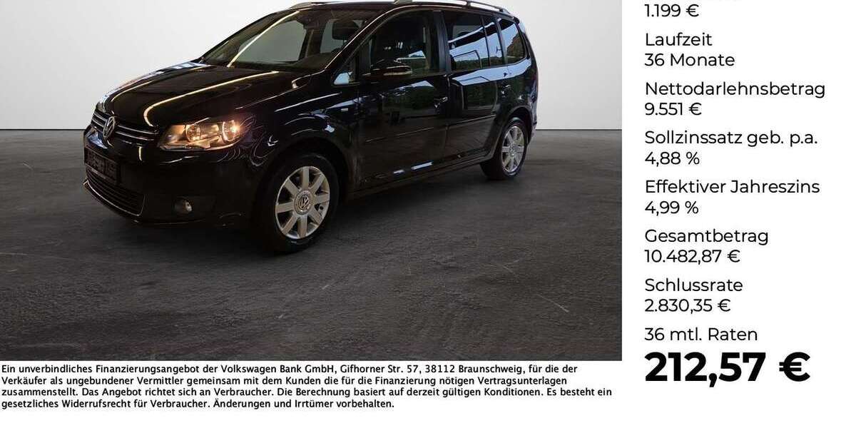 VW Touran 132.000 km 10.750 &euro; Ibbenbüren 49477