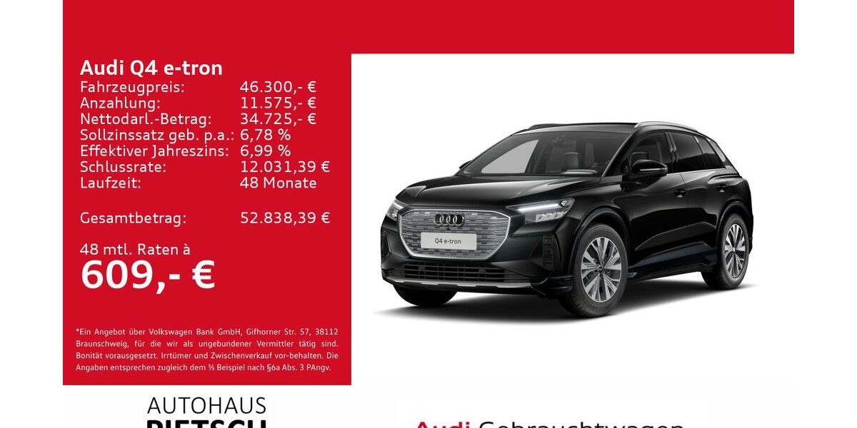 Audi Q4 e-tron 5.839 km 46.300 &euro; Melle 49324