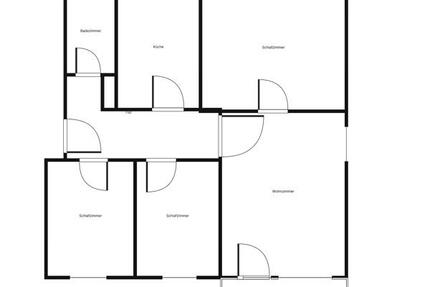 Helle Vier-Zimmer-Wohnung mit Balkon und neuem Bad 4 zimmer