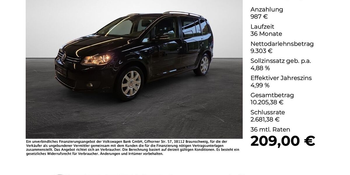 VW Touran 132.000 km 10.290 &euro; Lengerich 49525