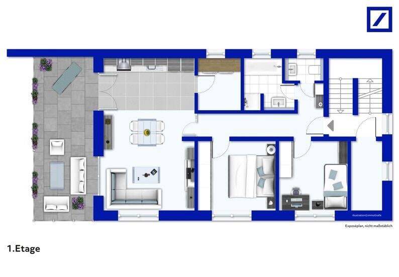 Etagenwohnung Bissendorf Jeggen - 3 Zimmer, 102 m&sup2;, 349.500&euro; | Angebot:26515354