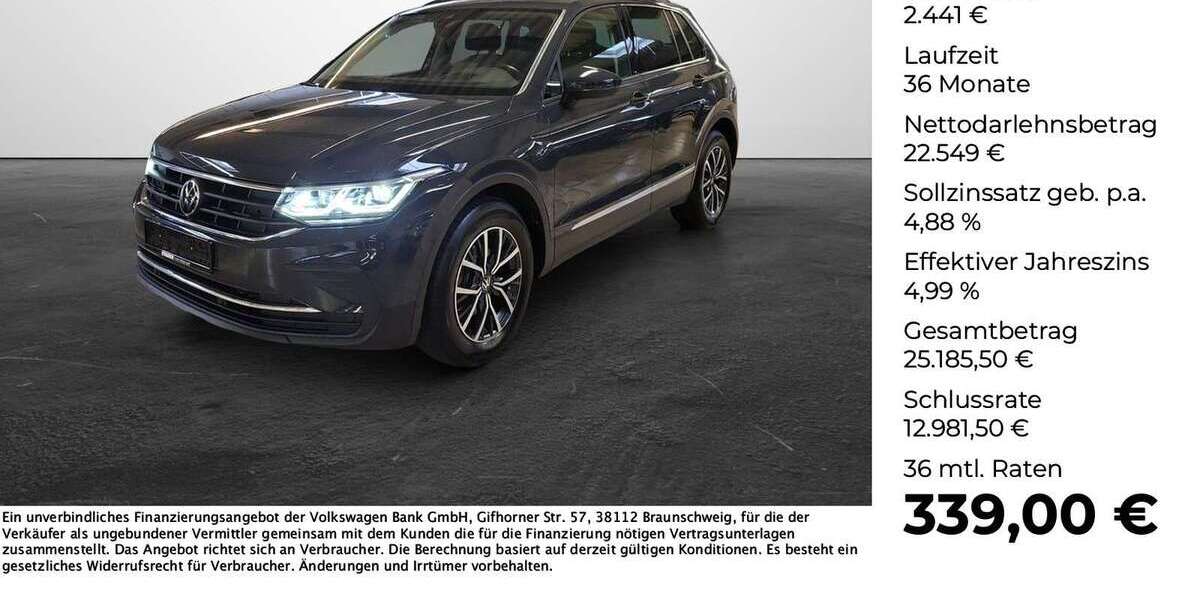 VW Tiguan 122.555 km 24.990 &euro; Ibbenbüren 49477
