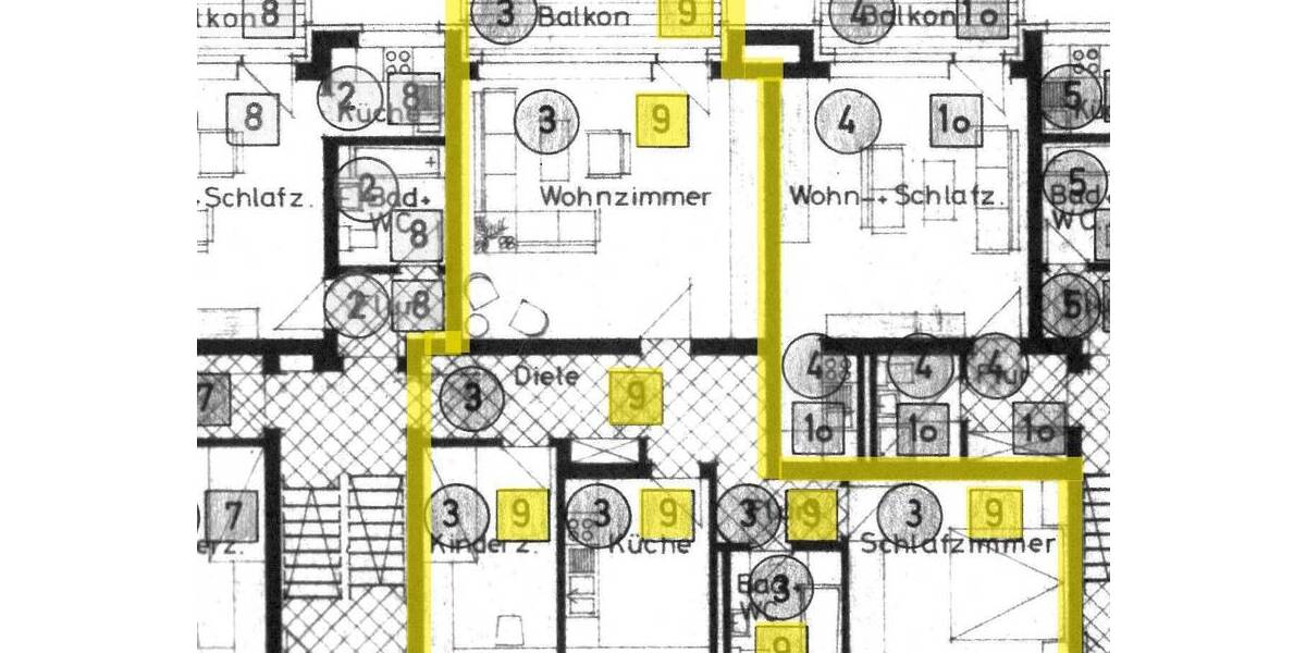 Etagenwohnung Osnabrück Wüste - 3 Zimmer, 75 m&sup2;, 240.000&euro; | Angebot:26796301