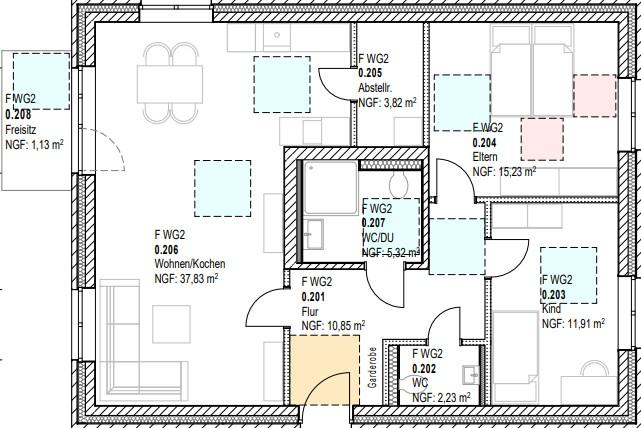 Erdgeschoßwohnung Lotte - 3 Zimmer, 88 m&sup2;, 1.012&euro; | Angebot:26490877