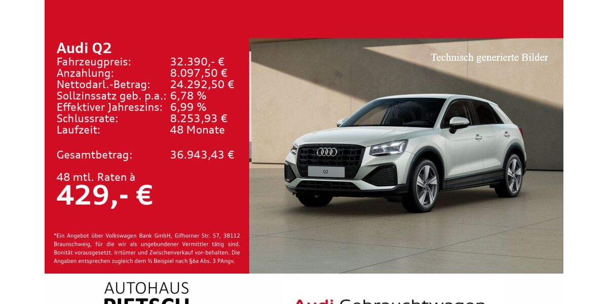 Audi Q2 1.410 km 31.820 &euro; Melle 49324