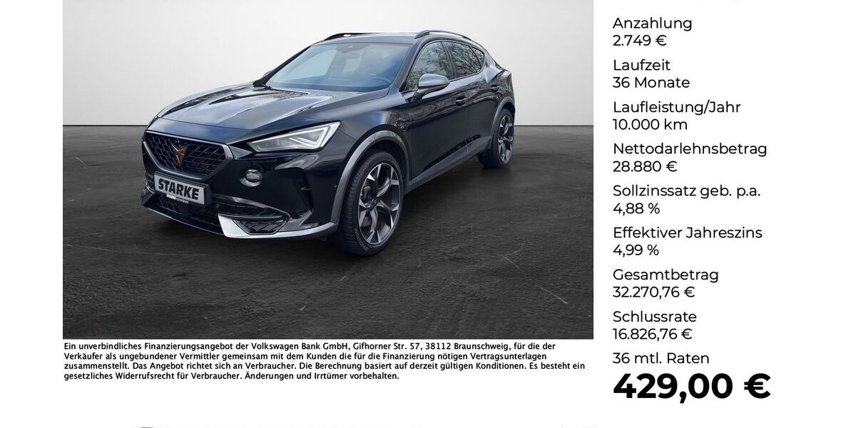 Cupra Formentor 22.161 km 31.629 &euro; Osnabrück 49078