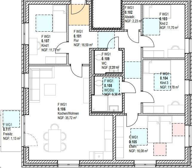 Etagenwohnung Lotte Büren - 5 Zimmer, 116 m&sup2;, 1.276&euro; | Angebot:25670043