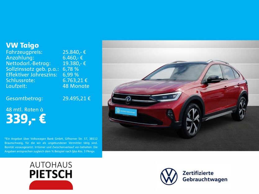 VW Taigo 25.856 km 25.840 € Melle 49324