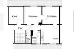 Dachgeschoßwohnung Osnabrück Fledder - 3 Zimmer, 59 m&sup2;, 632&euro; | Angebot:25425002