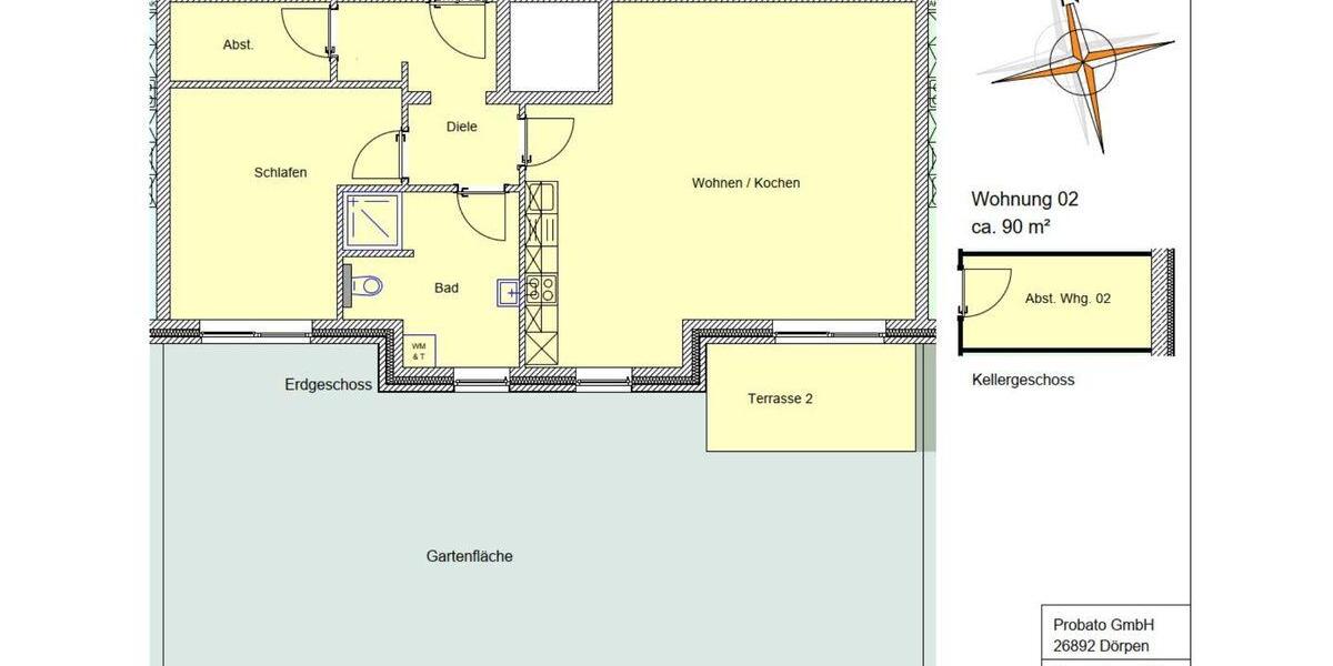 Moderne Neubauwohnung, per Rad 10min z. Campus Westerberg, mit eigenem Garten (2) 2 zimmer