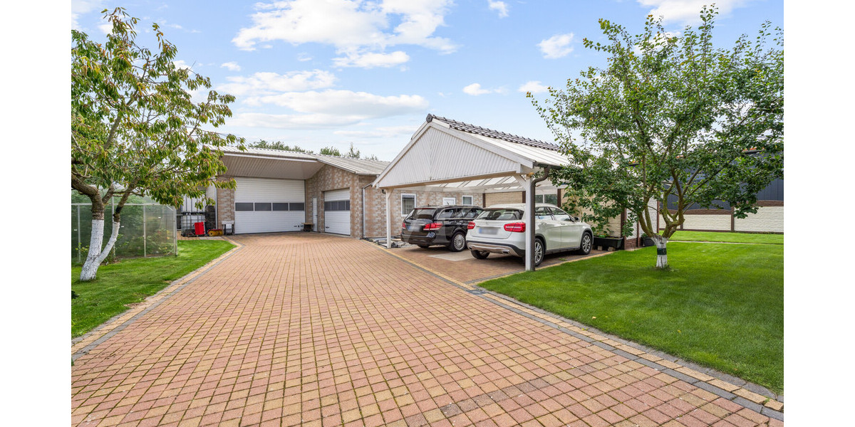 Arbeit und Vergnügen vereinen- Junge Betriebs- und Wohnimmobilie mit Lagerhalle - Bungalow Mettingen Mettingen | Angebot:22979014