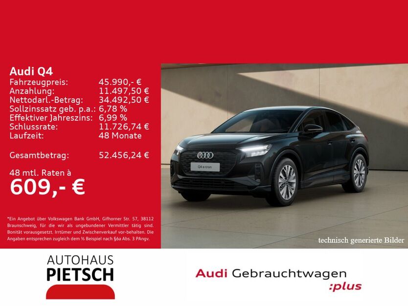 Audi Q4 e-tron 7.975 km 45.990 € Melle 49324