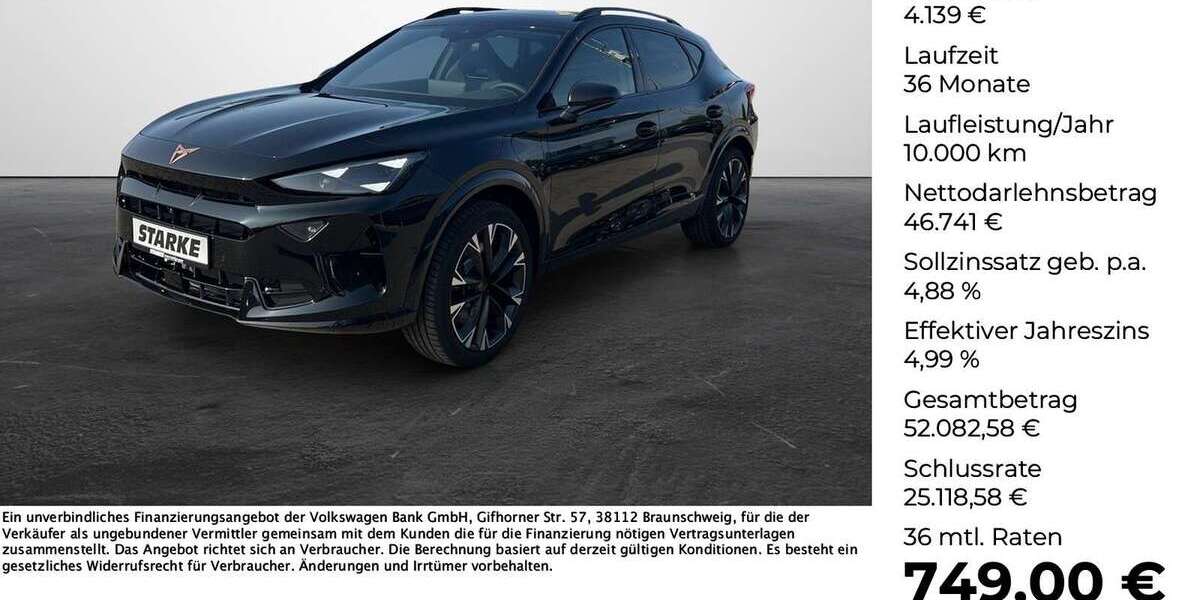 Cupra Formentor 15.000 km 50.880 &euro; Georgsmarienhütte 49124