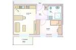 Etagenwohnung Neuenkirchen-Vörden Neuenkirchen - 2 Zimmer, 50 m&sup2;, 625&euro; | Angebot:26907745
