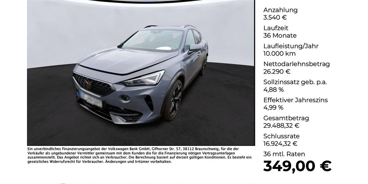 Cupra Formentor 31.804 km 29.745 &euro; Osnabrück 49078