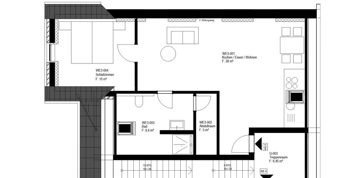 Dachgeschoßwohnung Hilter am Teutoburger Wald - 2 Zimmer, 60 m&sup2;, 600&euro; | Angebot:24741154