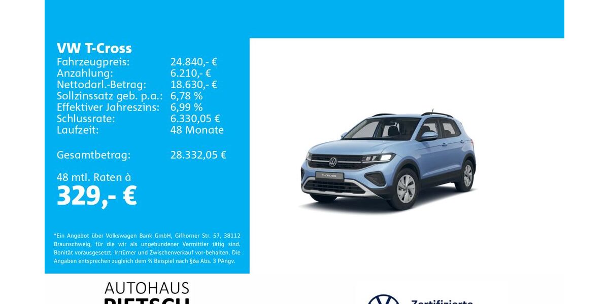 VW T-Cross 3.212 km 24.840 &euro; Melle 49324