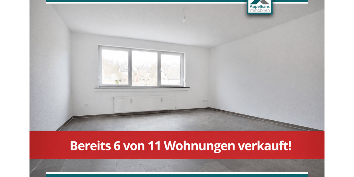 Etagenwohnung Osnabrück Gretesch - 3 Zimmer, 77 m&sup2;, 249.000&euro; | Angebot:25238890