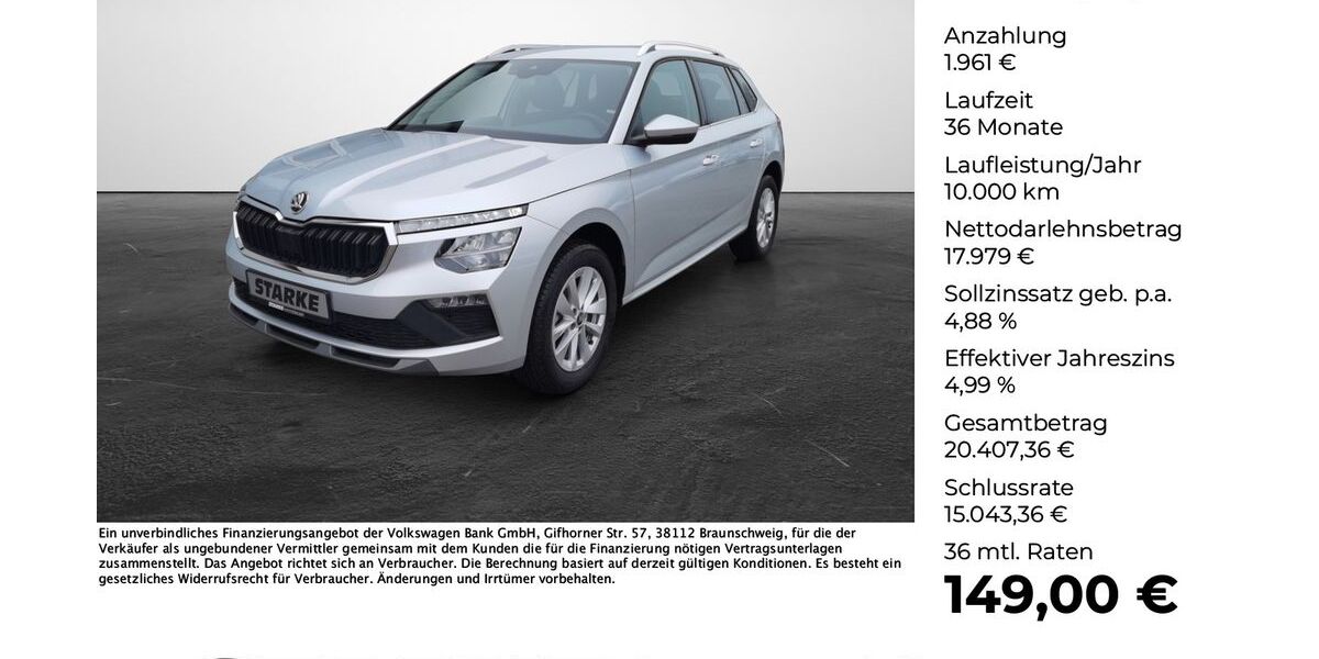 Skoda Kamiq 10.328 km 19.940 &euro; Osnabrück 49084