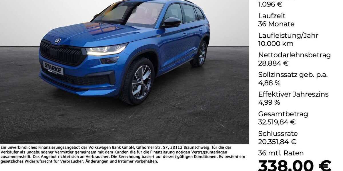 Skoda Kodiaq 124.502 km 29.980 &euro; Georgsmarienhütte 49124