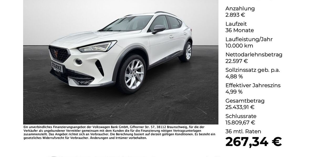 Cupra Formentor 30.732 km 25.490 &euro; Osnabrück 49078