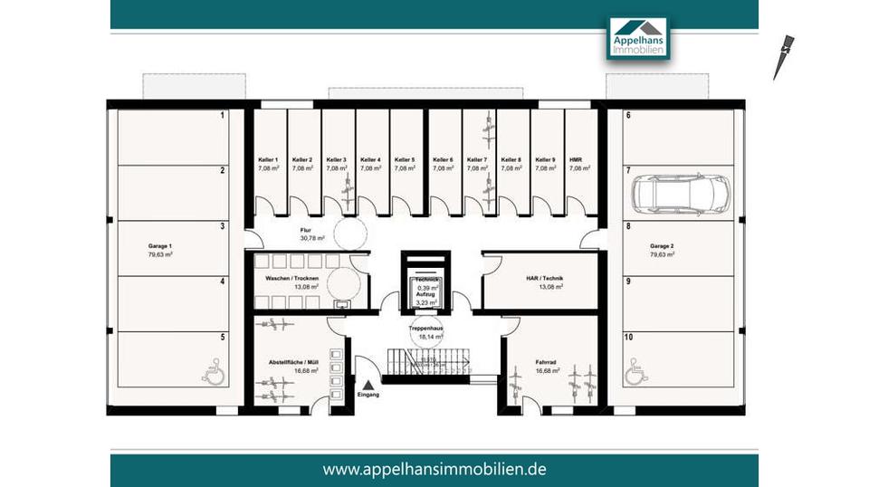 Stilvolle Penthouse-Wohnung am Harderberg zur Vermietung! 3 zimmer