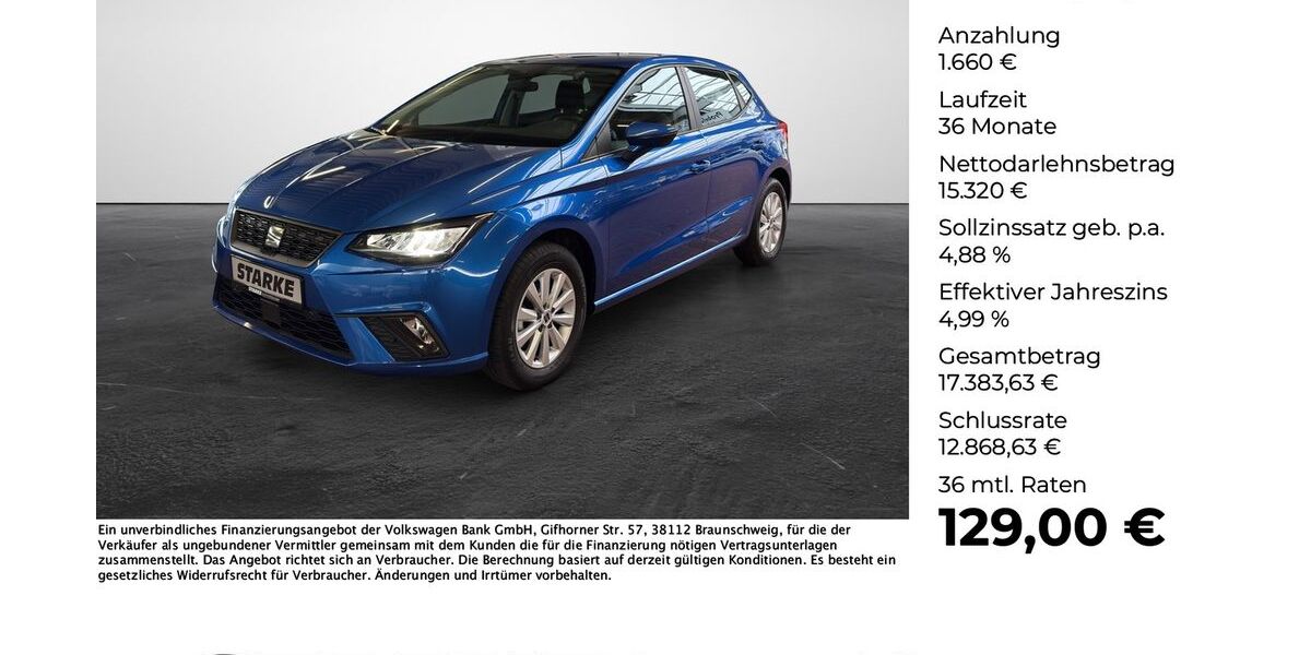 Seat Ibiza 21.269 km 16.490 &euro; Osnabrück 49078