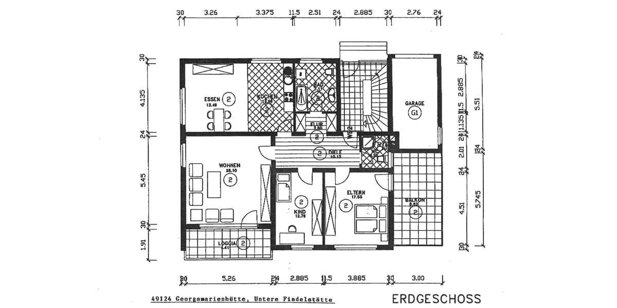 Etagenwohnung Georgsmarienhütte - 4 Zimmer, 122 m&sup2;, 235.000&euro; | Angebot:26482325