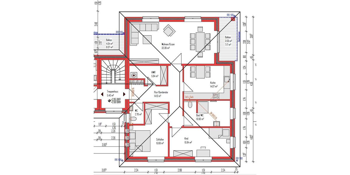 Mehrfamilienhaus, Wohnhaus Bramsche - 3 Zimmer, 111 m&sup2;, 338.000&euro; | Angebot:26781584