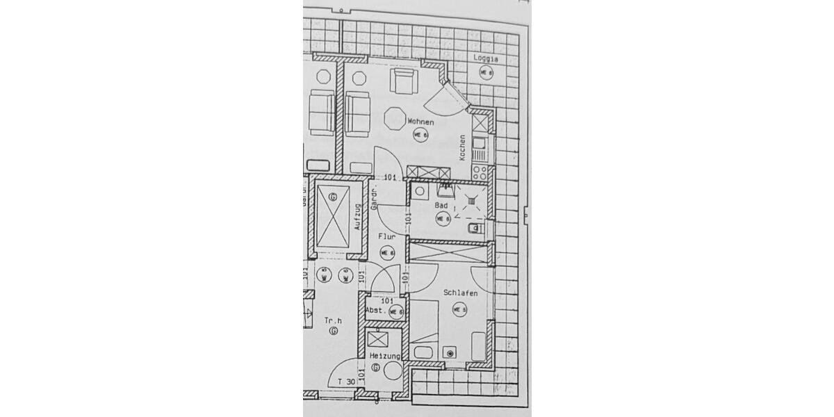 Dachgeschoßwohnung Hilter am Teutoburger Wald - 2 Zimmer, 50 m&sup2;, 455&euro; | Angebot:26008928