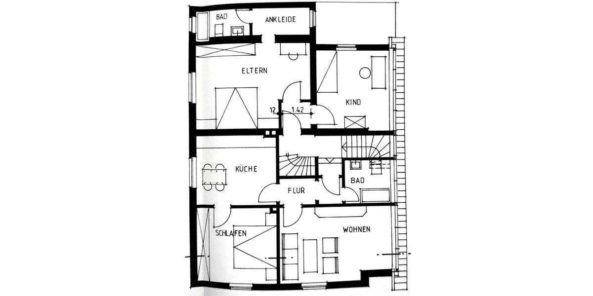 Mehrfamilienhaus, Wohnhaus Osnabrück Haste - 7 Zimmer, 183 m&sup2;, 365.000&euro; | Angebot:26806195