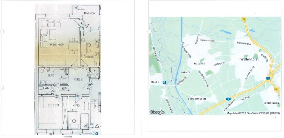 Etagenwohnung Wallenhorst - 3 Zimmer, 90 m&sup2;, 200.000&euro; | Angebot:26532094