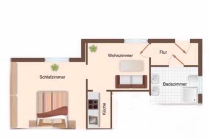Wohnung Melle - 1.5 Zimmer, 38 m&sup2;, 480&euro; | Angebot:26517272