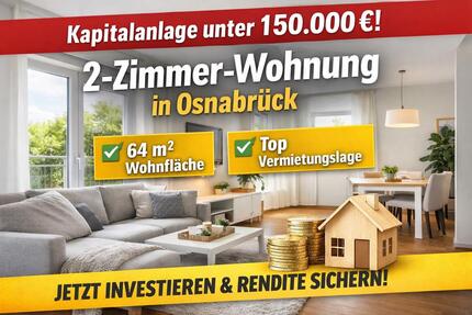 Wohnung Osnabrück Fledder - 2 Zimmer, 64 m&sup2;, 120.000&euro; | Angebot:26196895