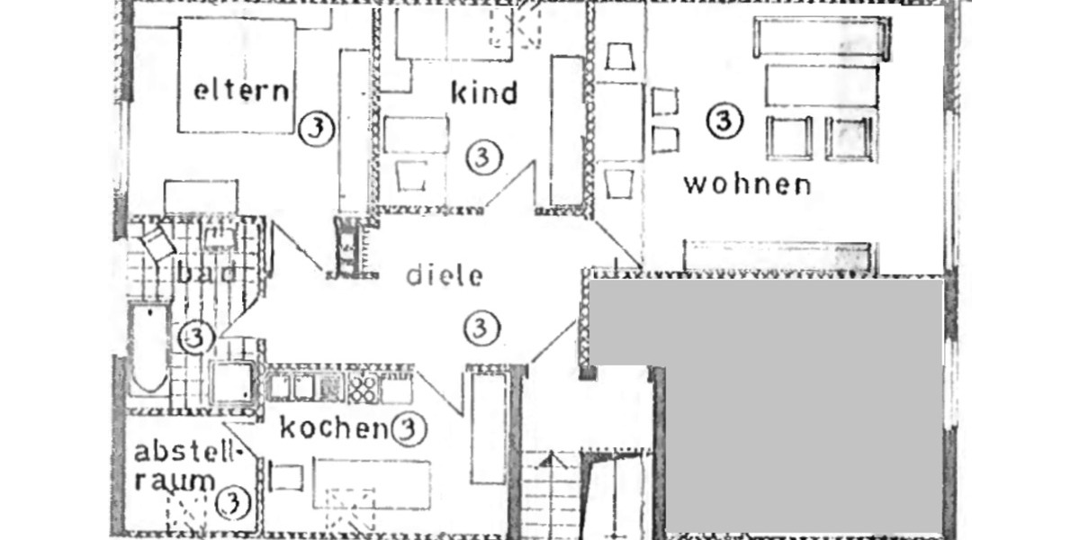 Dachgeschoßwohnung Hagen am Teutoburger Wald - 3.5 Zimmer, 100 m&sup2;, 995&euro; | Angebot:25332904