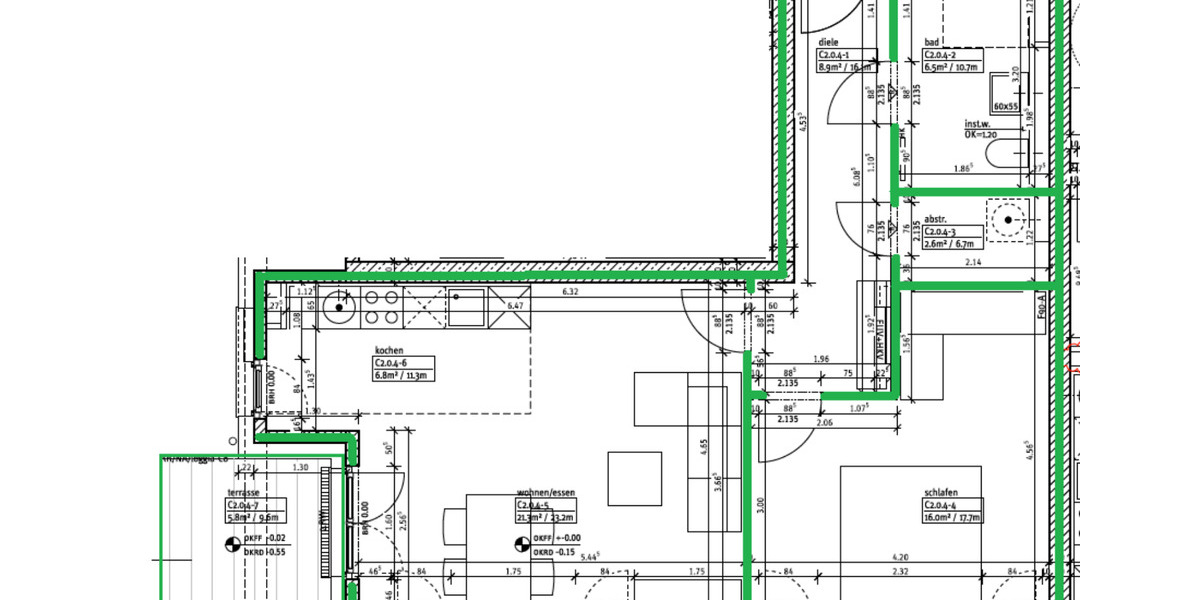 Erdgeschoßwohnung Osnabrück Eversburg - 2 Zimmer, 66 m&sup2;, 834&euro; | Angebot:24864611