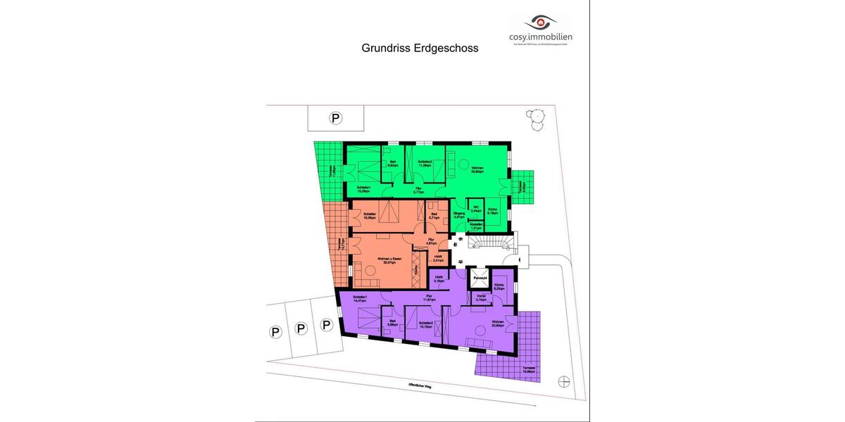 Erdgeschoßwohnung Wallenhorst - 2 Zimmer, 65 m&sup2;, 205.000&euro; | Angebot:27120449