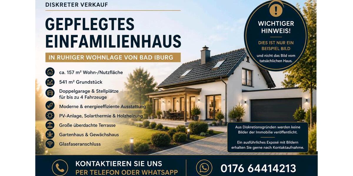Einfamilienhaus Bad Iburg - 5 Zimmer, 157 m&sup2;, 579.000&euro; | Angebot:26785622