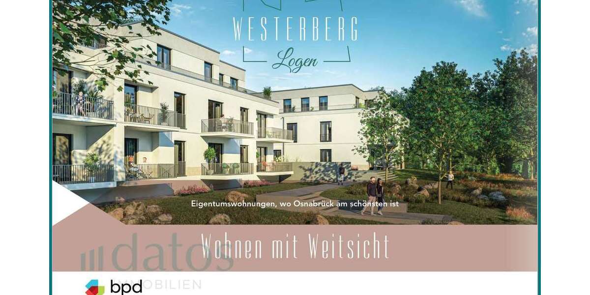 Wohnung zum Mieten in Osnabrück 1.100 € 62.15 m² 2 zimmer
