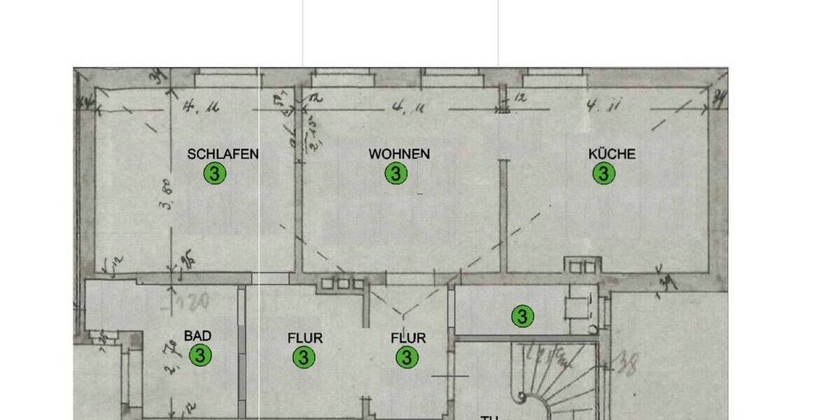 Etagenwohnung Osnabrück Weststadt - 2 Zimmer, 72 m&sup2;, 780&euro; | Angebot:26920036