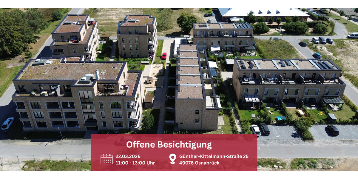 Etagenwohnung Osnabrück Atter - 2 Zimmer, 299.000&euro; | Angebot:25797854