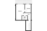 Dachgeschoßwohnung Osnabrück Gretesch - 2 Zimmer, 51 m&sup2;, 555&euro; | Angebot:25882027