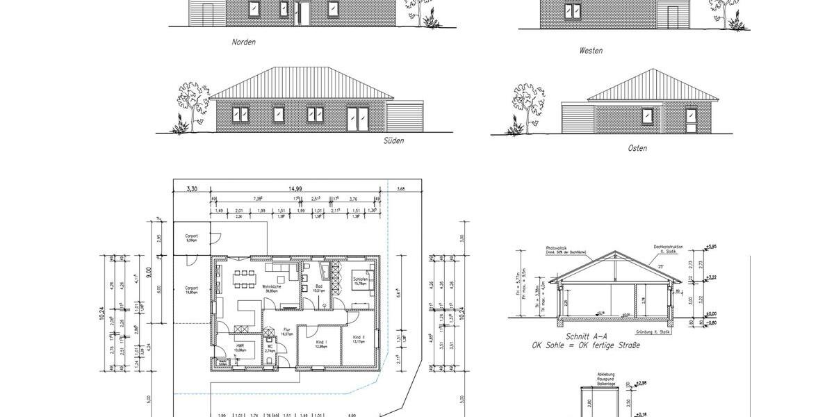 Bungalow Ostercappeln - 4 Zimmer, 122 m&sup2;, 469.000&euro; | Angebot:26351491