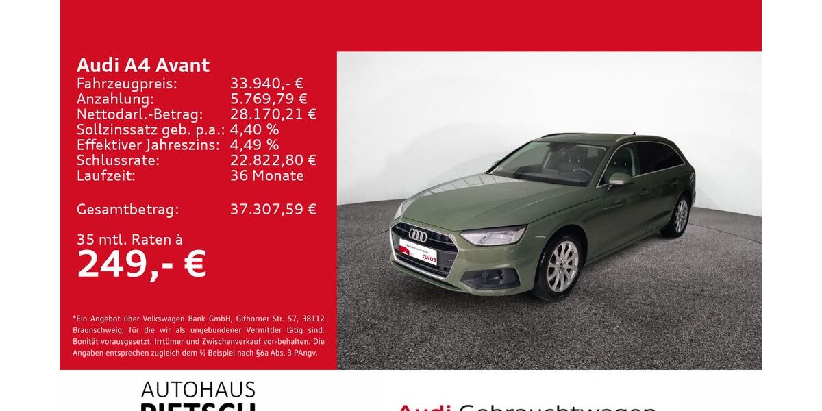 Audi A4 13.492 km 32.810 &euro; Melle 49324