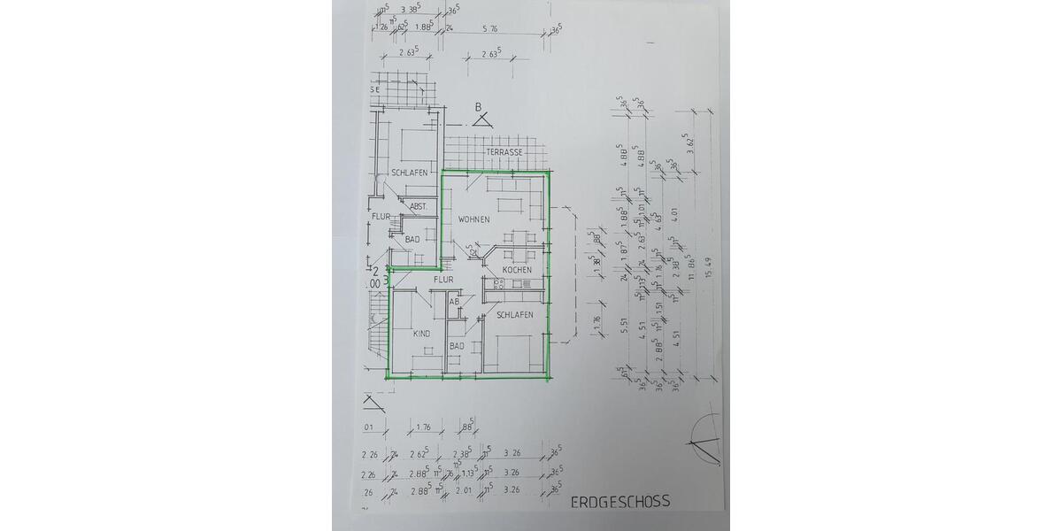 Erdgeschoßwohnung Bad Iburg - 3 Zimmer, 80 m&sup2;, 224.000&euro; | Angebot:27122039