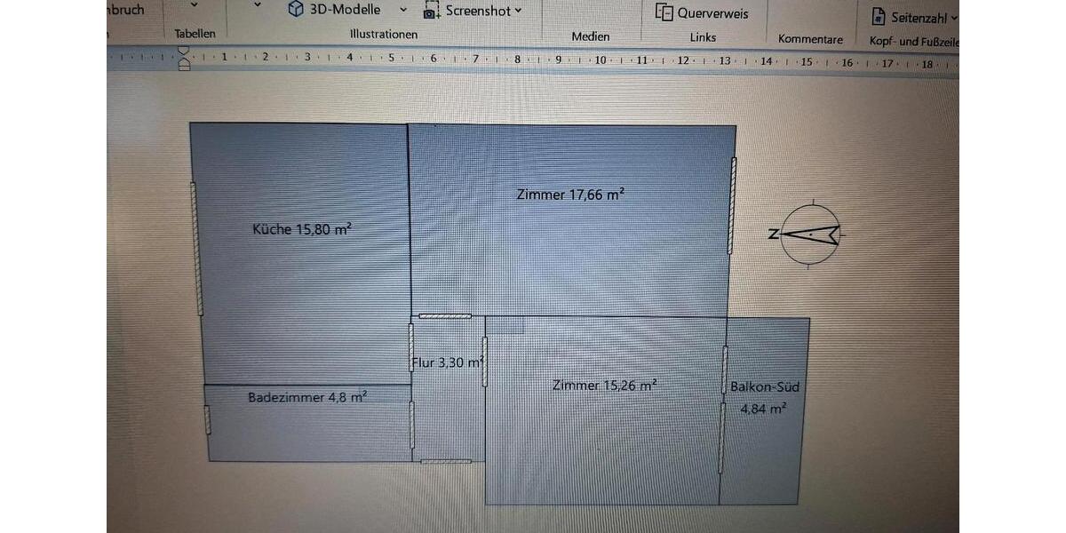 Etagenwohnung Bad Essen - 2 Zimmer, 58 m&sup2;, 117.000&euro; | Angebot:25275009