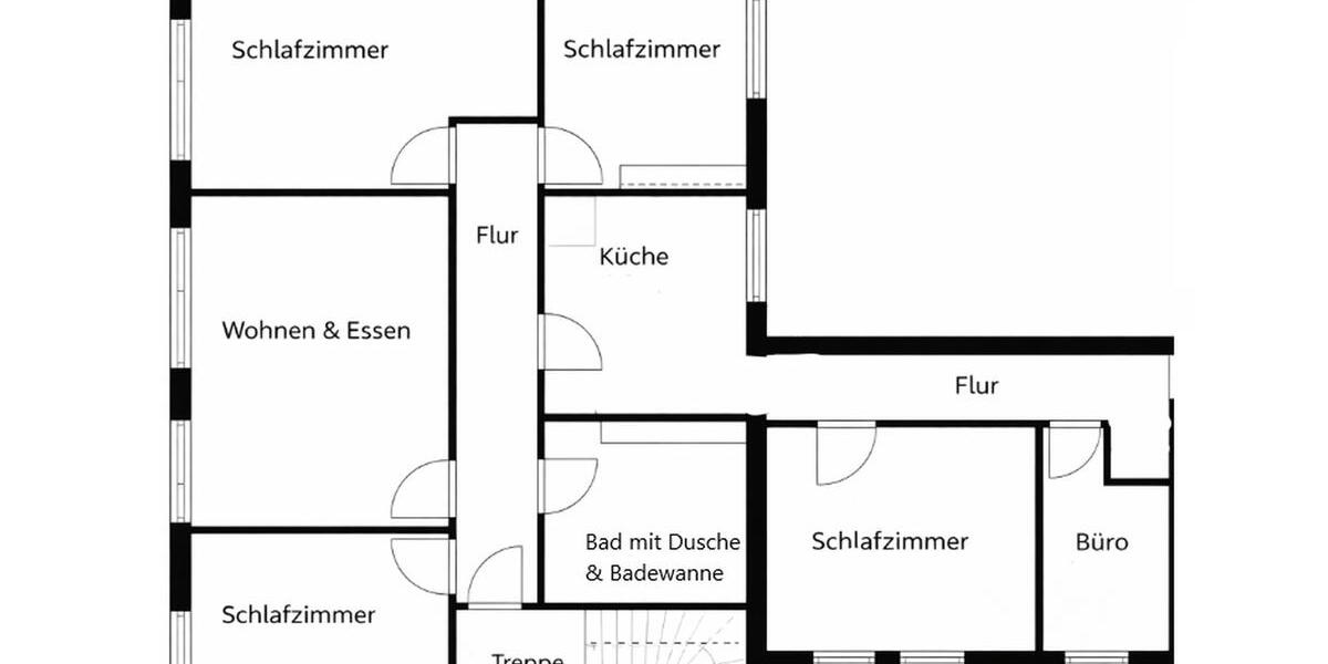 Etagenwohnung Hagen am Teutoburger Wald - 5.5 Zimmer, 115 m&sup2;, 870&euro; | Angebot:24814247