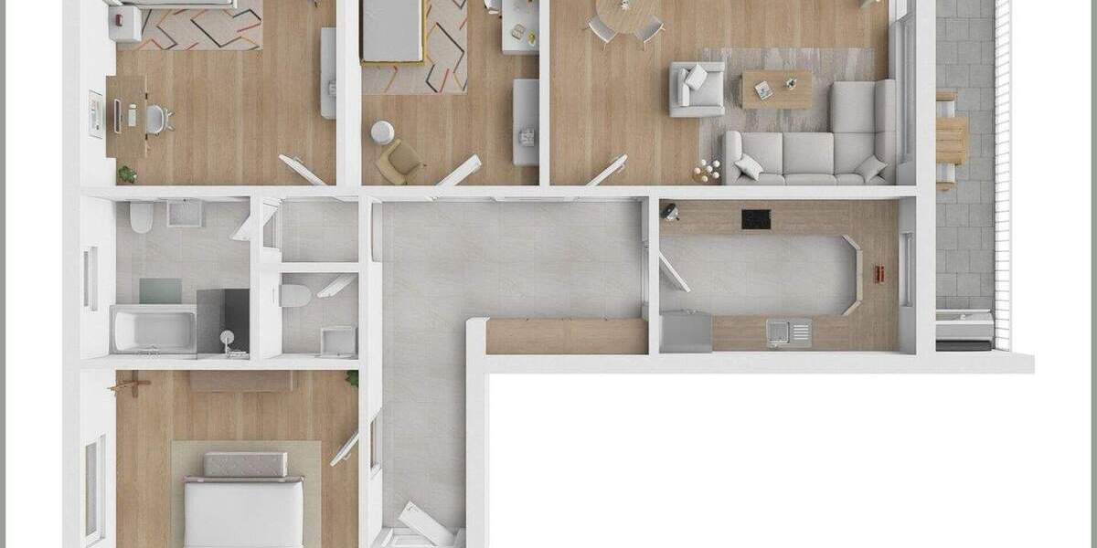 Etagenwohnung Dissen am Teutoburger Wald Dissen - 4 Zimmer, 99 m&sup2;, 159.000&euro; | Angebot:24915831