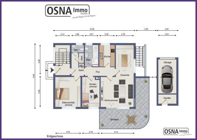 Einfamilienhaus Bissendorf - 7 Zimmer, 147 m&sup2;, 279.500&euro; | Angebot:25680068